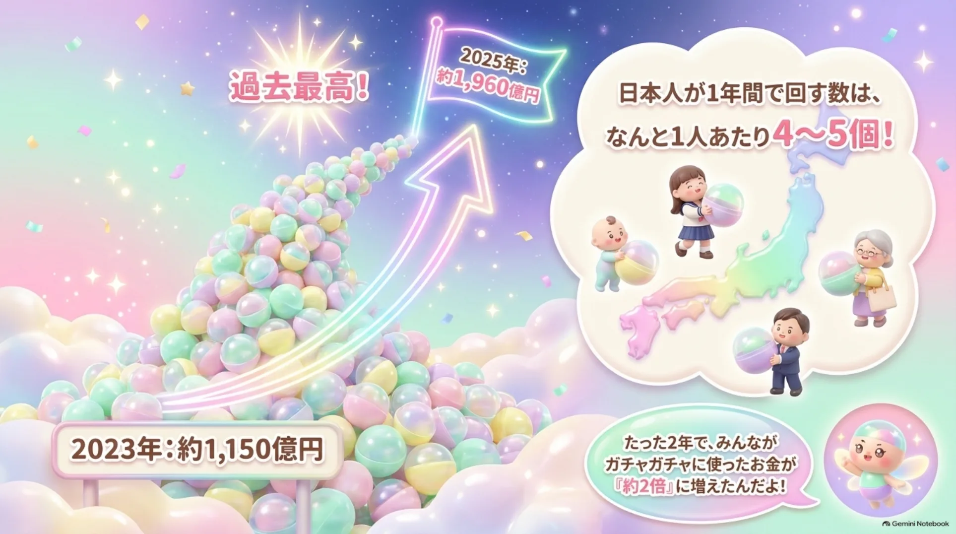 カプセルトイ(ガチャガチャ)市場が過去最高額に──ブームを支える会社と株価の明暗を徹底整理 3枚目